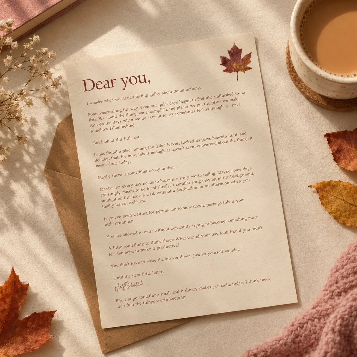 A personal letter